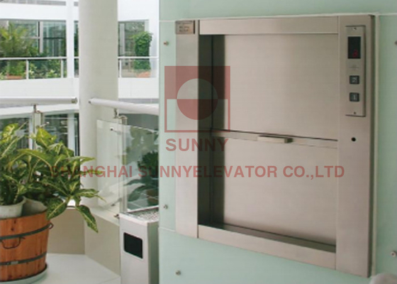 खिड़की के प्रकार का सामान इलेक्ट्रिक डंबवाटर लिफ्ट स्टेनलेस स्टील 304