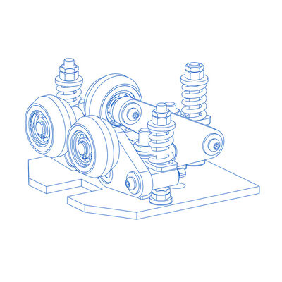 पीयू सामग्री लोचदार रोलर गाइड जूते लिफ्ट मरम्मत भागों