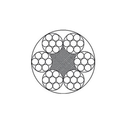 चीन Ungalvanized Steel Wire Rope 6×9W+IWS, 12mm, Minimum Breaking Load 86.3 KN, For Slope Well Winching देने वाला