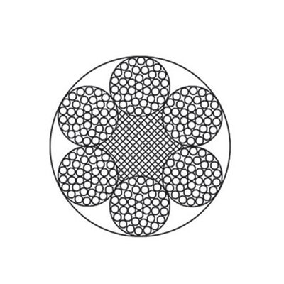 चीन Elevator Round Steel Wire Rope 6x37, Fiber/Steel Core, Galvanized Surface, 1570-1870MPa For Hoisting देने वाला