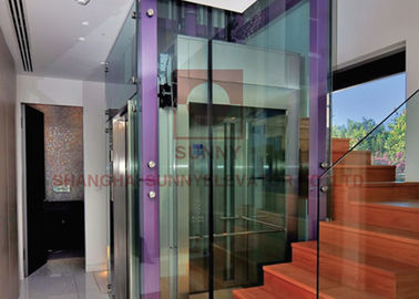 मिरर स्टेनलेस स्टील विला लिफ्ट एक बंद सेवा के साथ अनुकूलित लिफ्ट