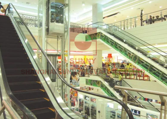 4500p आवासीय मेट्रो Balustrade 600 मिमी स्वचालित एस्केलेटर इंडोर आउटडोर