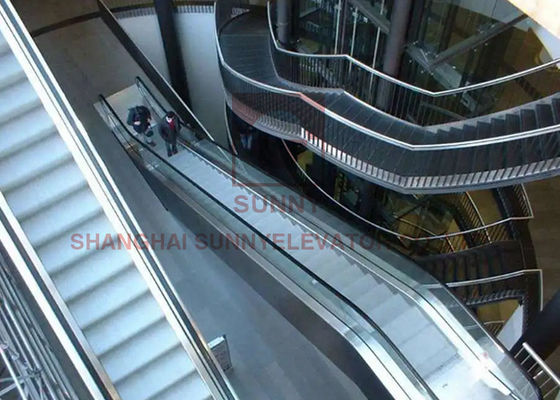 तीन कैस्केड वीवीवीएफ वाणिज्यिक सीढ़ी एस्केलेटर स्टील 304 संरचना: