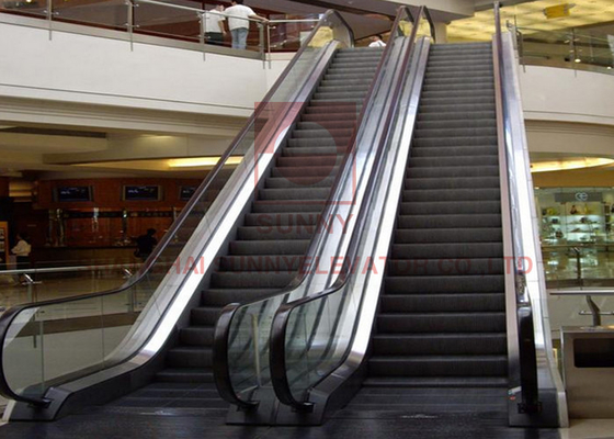 VVVF 800mm शॉपिंग मॉल आवासीय एस्केलेटर सीढ़ियाँ टेम्पर्ड ग्लास