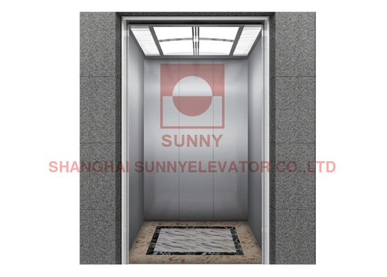 एमआर एमआरएल 8 यात्री लिफ्ट लिफ्ट 1600 किलो स्टेनलेस स्टील 8.0 एम / एस
