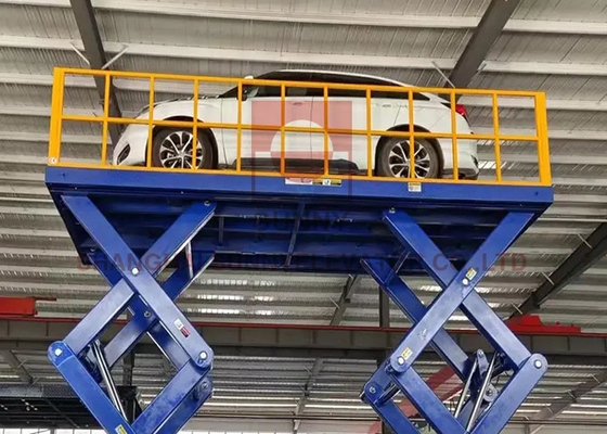 110V-460V कैंची कार लिफ्ट लोड 3000~7000kg हाइड्रोलिक ड्राइव के साथ