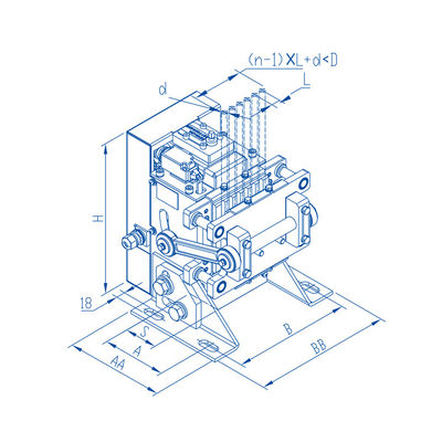1000-2500 किलोग्राम नामित भार केबल क्लैंप लिफ्ट स्पेयर पार्ट्स 0.25-2.5m/S गति