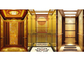 स्टेनलेस स्टील हैंड्रिल के साथ 800 किग्रा रोज़ गोल्डन शानदार एमआरएल यात्री लिफ्ट