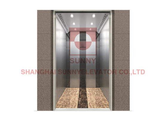 SUS304 MR MRL 8 पैसेंजर होम लिफ्ट लिफ्ट सेंटर ओपनिंग डोर
