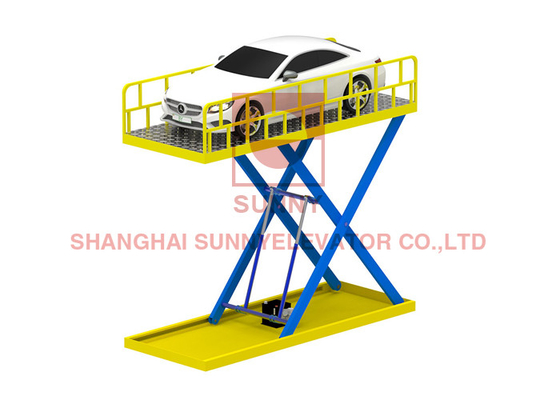110V-460V कैंची कार लिफ्ट लोड 3000~7000kg हाइड्रोलिक ड्राइव के साथ