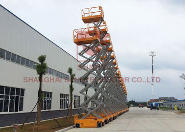 1.89 मीटर व्हीलबेस हाइड्रोलिक सेल्फ प्रोपेल्ड कैंची लिफ्ट 24V / 4.5kw