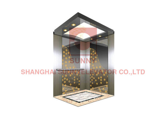 डिसेलेरेशन डिवाइस के साथ 450 किग्रा 1.75 मीटर / एस पैसेंजर गियरलेस ऑब्जर्वेशन लिफ्ट