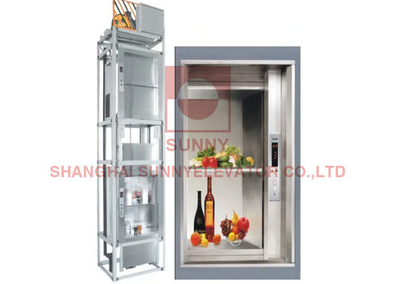 ISO9001 पीसी नियंत्रण 0.4m/S 630kg रसोई खाद्य सेवा लिफ्ट लिफ्ट