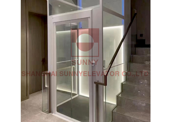 घर के लिए 300 किलो हाइड्रोलिक मिनी आवासीय लिफ्ट केंद्र खोलने वाला दरवाजा