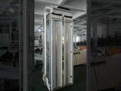 1600kg Mirror Etched Machine Room Less Elevator Center Opening Door